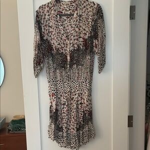 Poupette St. Barth Red and Black Patterned Top